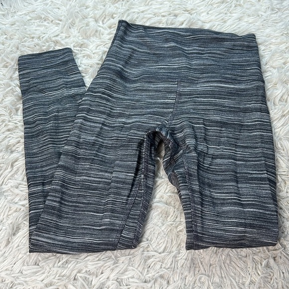 Lululemon Align Pant II 25" Mini Space Dye Herringbone Heathered Black White - Picture 1 of 5